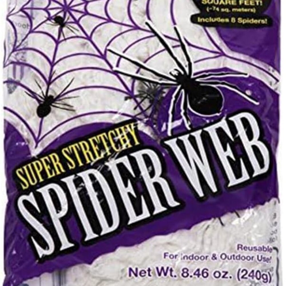 800 sq. Ft Fake Spider Webs Decorations - Spiderweb Webbing Halloween Cobwebs De